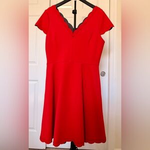 Betsey Johnson Red Fit and Flare Dress